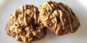 Apple Oatmeal Cookies with Caramel Bits