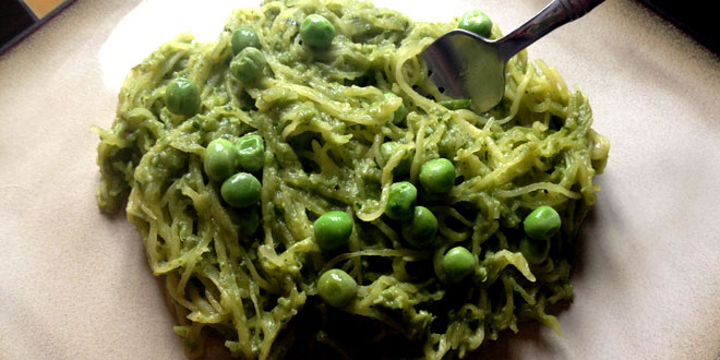 Pea Pesto and Spaghetti Squash Recipe