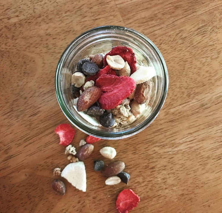 Freeze Dried Trail Mix Peach and Strawberry Recipe