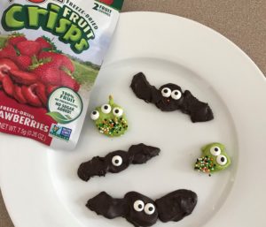 Chocolate Covered Fruit Crisps Halloween Critters